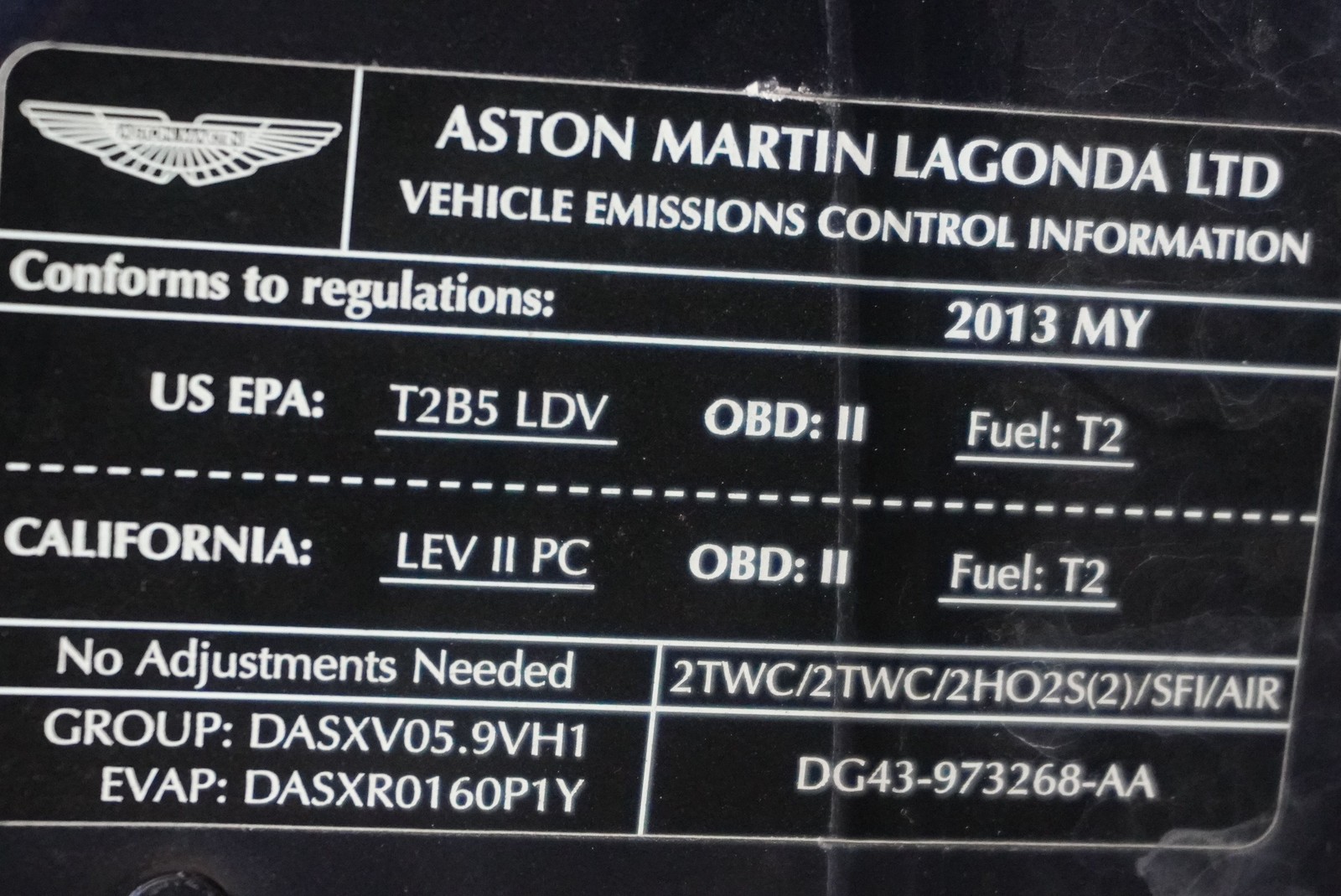 Front Hood Bonnet Panel Assembly DG43-16612-AG OEM Aston Martin DB9 2013-17