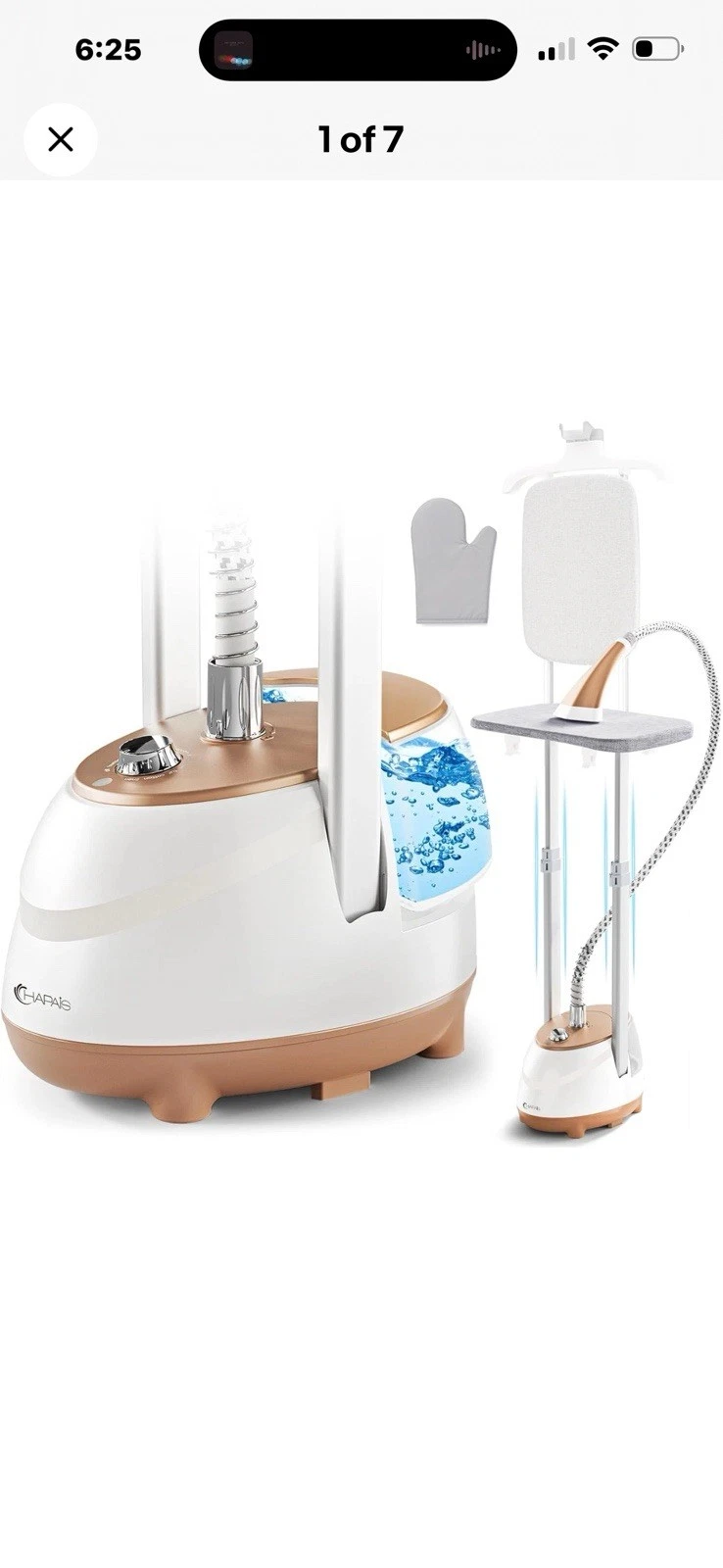 Hapais-01, Garment Steamer, 1800w, 30S Heat-Up, 2 In 1 Ironing w 10 Steam Modes