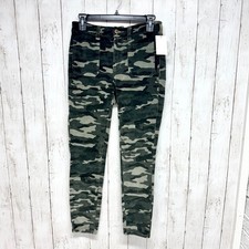 Pilcro Anthropologie Pants Women Size 26 Camo High Rise Skinny Denim Jeans