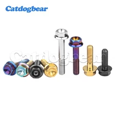 M8 Titanium Bolt DIN6921 Flange Hex Head GR5 Screws 15 20 25 30 35 40 45 50 55mm