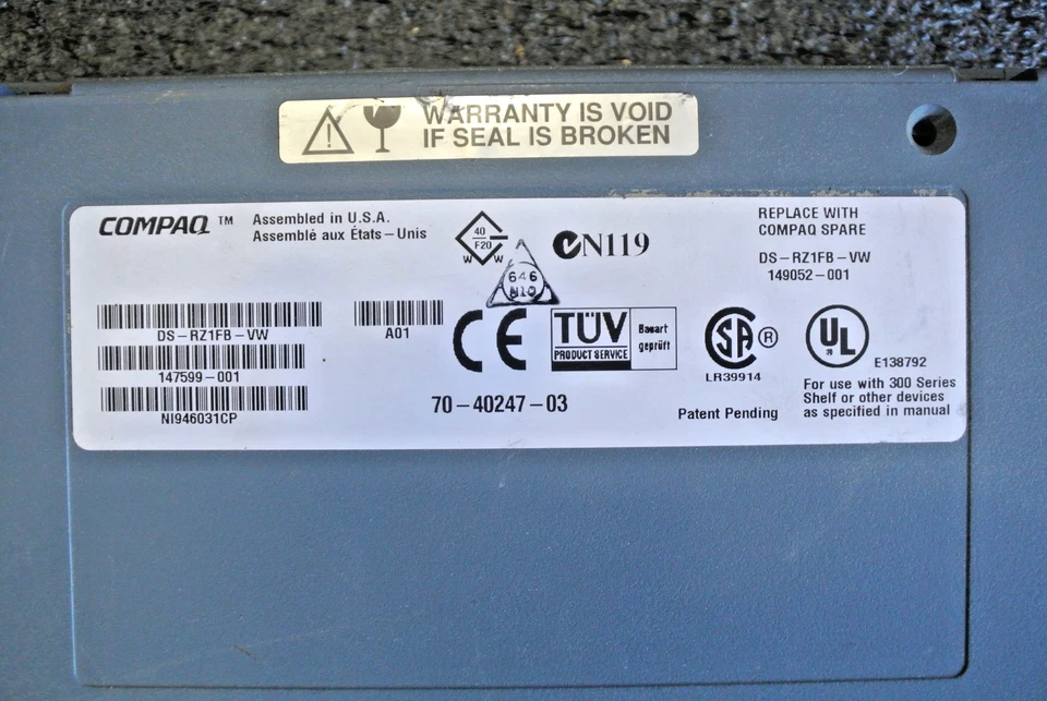 DEC COMPAQ DS-RZ1FB-VW 36GB 7200RPM IN SBB HDD - Image 4 of 4