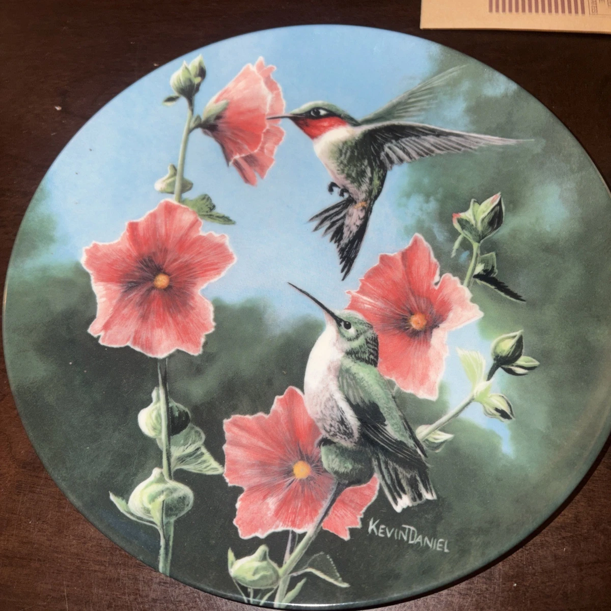 【レア】　未使用　 ®ハミングバードプレート Hummingbird Plate Indiana Bradford Exchange Collector Plates for