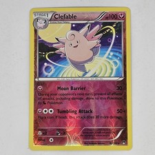 Clefable 82/122 XY BREAKpoint Reverse Holo Pokémon TCG Card quasi come nuova