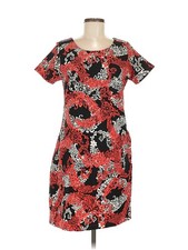Mango Women Red Casual Dress M