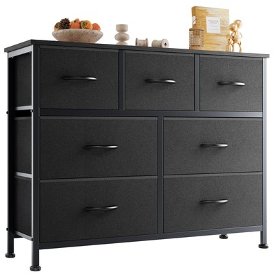 Desser for Bedroom with 7 Fabric Drawers Organizer Storage Closet Chest Cloth...