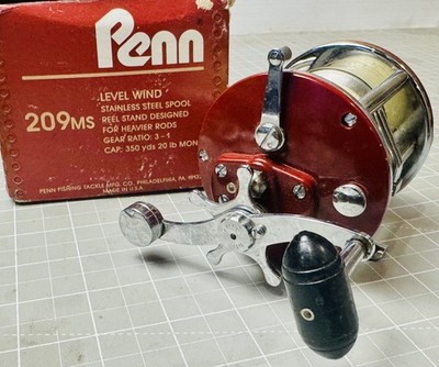 Vintage Mint In Box Penn Peer 209 Level Wind Ocean Fishing Reel