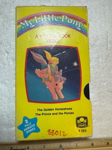 MLP My Little Pony VHS Golden Horseshoes Prince Ponies 1987 Golden Book - Picture 2 of 17