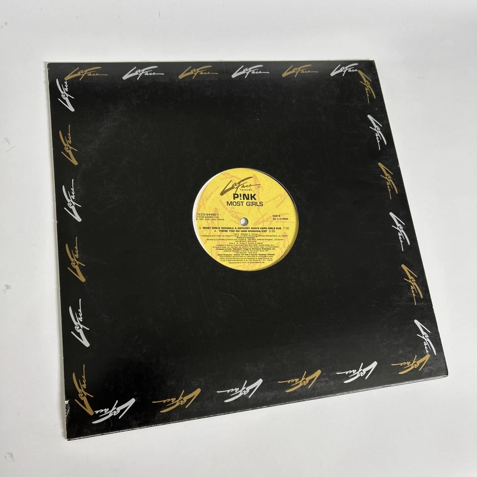 PINK - MOST GIRLS - THERE YOU GO - VINYL - LAFACE RECORDS - Image 2 of 4