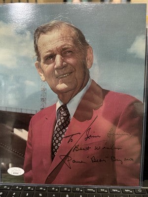 Paul Bryant Autographed Signed Alabama Crimson Tide Paul "Bear" Bryant Photo - JSA COA - with Letter of Authenticity 