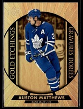 2020-21 Upper Deck Tim Hortons Gold Etchings Auston Matthews Toronto Maple Leafs