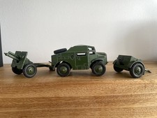 Dinky Quad Traktor Limber & Gun 25 Pdr WW2 Abschleppöse fehlt 686 687 688