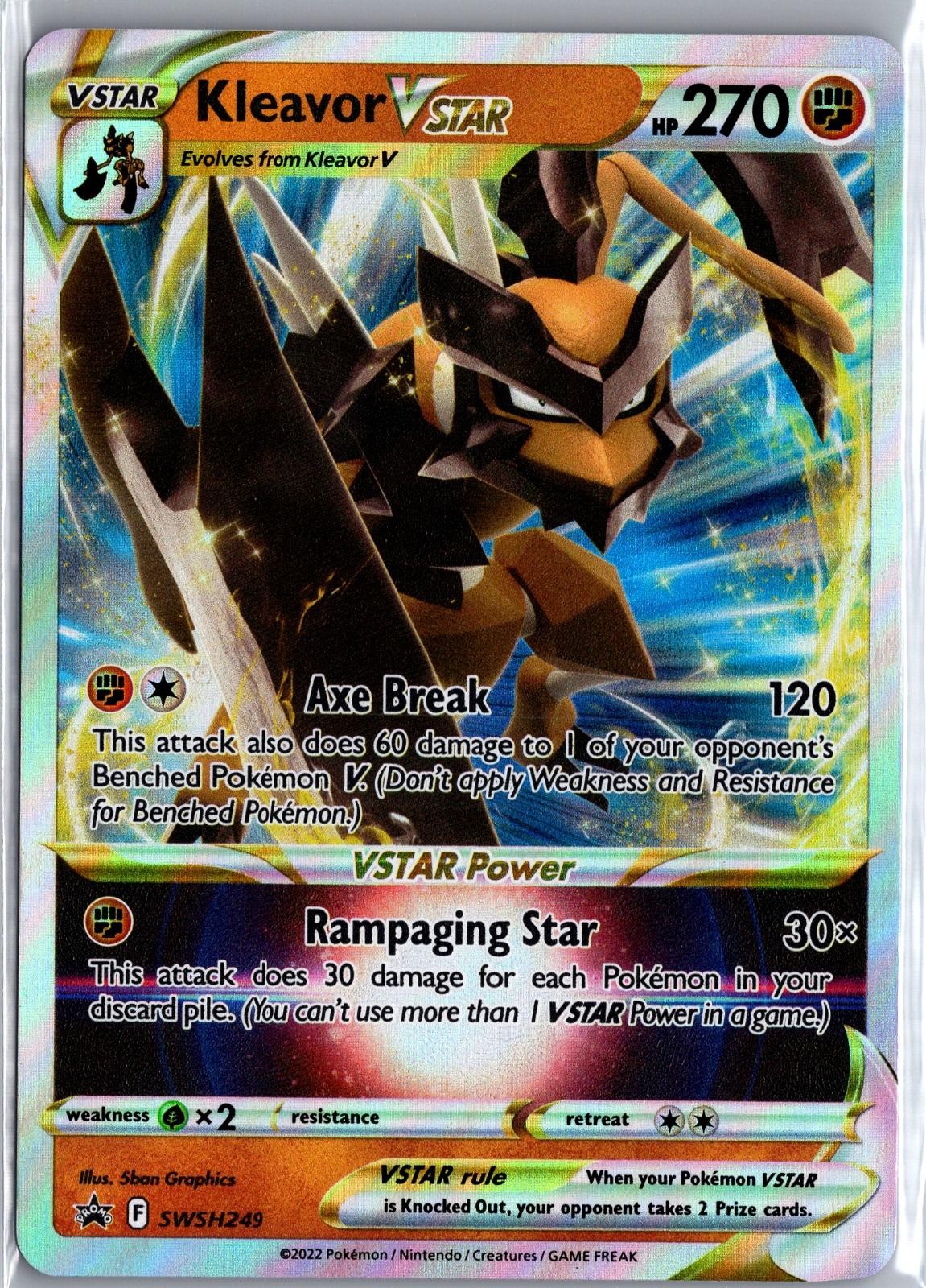 Kleavor VSTAR SWSH249 Holo Promo Sword & Shield Promo Pokemon Lightly Played