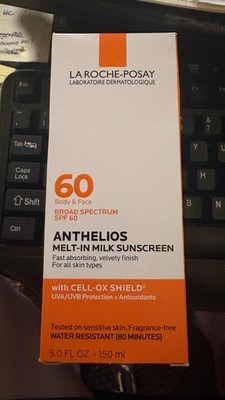 La Roche-Posay Anthelios Melt-In Milk SPF 60 Body & Face Sunscreen 5.0 oz 4.29X