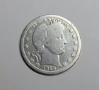 1910 D SILVER BARBER QUARTER NICELY CIRCULATED 25 CENTS COIN 🇺🇸