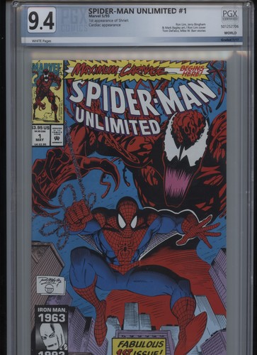 Spider-Man Unlimited #1 (Marvel Comics May 1993), PGX GRADE 9.4