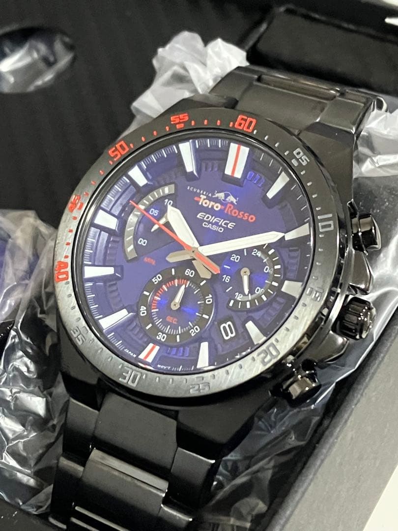 Casio Edifice Scuderia Toro ROSSO Limited Edition SS Watch - Efr