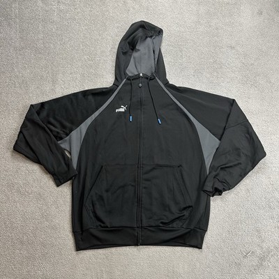 PUMA F1 Sportjacke Trainingsjacke Gr L Hoodie Kapuzenjacke Logo 7009 Schwarz