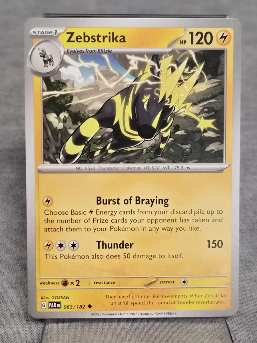 zebstrika pokemon card value Zebstrika - 032/086 - Reverse Holo - Unlimited - Uncommon - White Flare Pokmon  Card Value & Price History