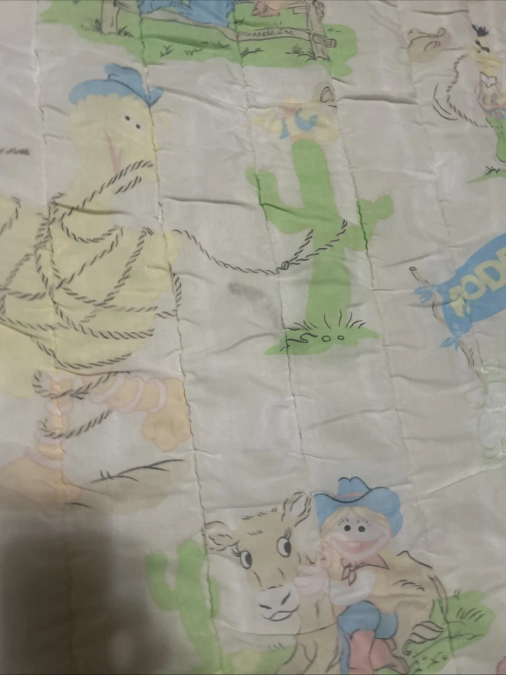 Vintage Sesame Street Rodeo Print Comforter Twin Extra Long - Image 4 of 4