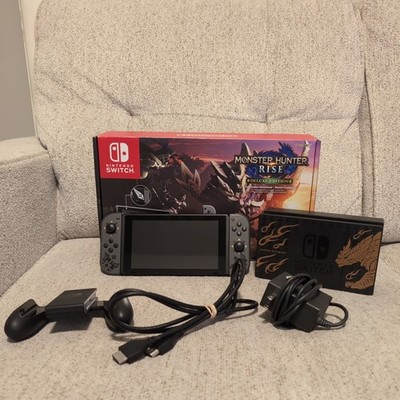 Nintendo Switch Monster Hunter Rise Deluxe Edition Console - damaged box 