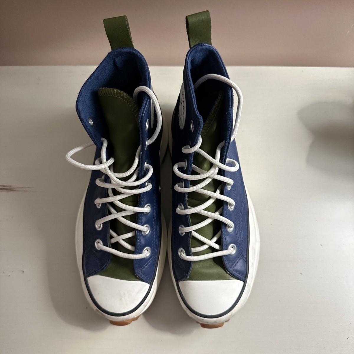 Converse Chuck Taylor All Star Move Platform Womens Sz Navy Sneakers  Leather