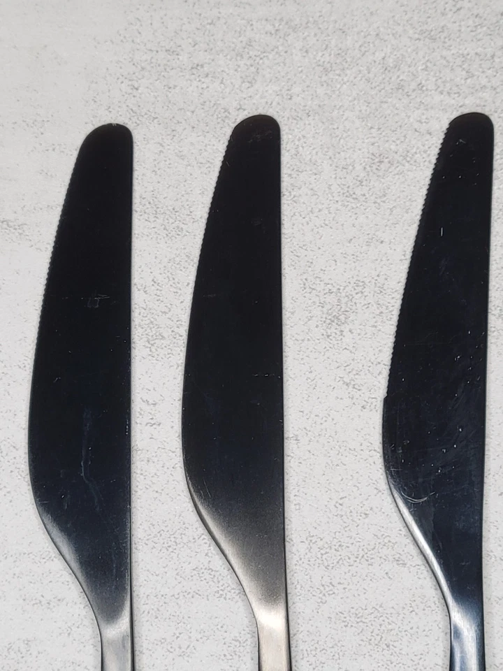 Juego de 6 cuchillos para cubiertos Tillagd IKEA 22185 NEGRO MATE cubiertos de acero inoxidable Foto 3 de 4