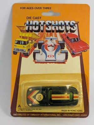 Vintage Yatming Hot Shots #1010 Blue #10 Jaguar 4.2 Type E 1/64 Diecast NOC