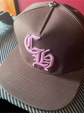 Chrome Heart style Men's Baseball Cap CH brown Pink Embroidery Chrome Top Heart