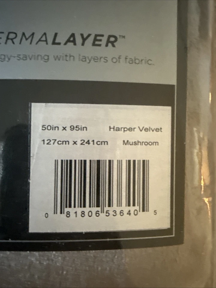 ECLIPSE Absolute Zero 100% Blackout Curtains 6 Panels 50 X 95 Mushroom - Image 4 of 4