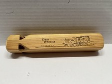 Vintage Wooden Train Whistle USA Pre-Owned