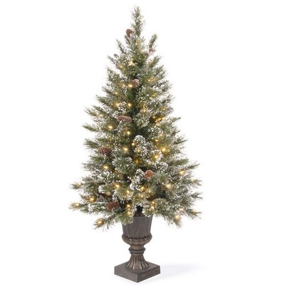 4 ft. Pre-Lit Aberdeen Blue Spruce Tree with Twinkly LED Lights, Plug-In