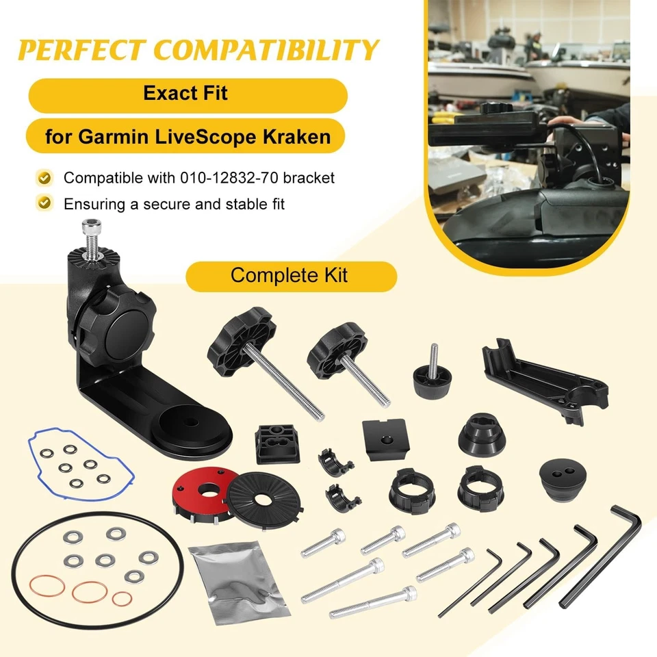 FOR GARMIN FORCE KRAKEN LIVESCOPE 010-12832-70 MOUNTING BRACKET - Image 2 of 4