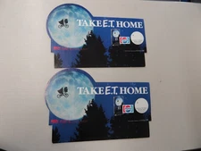 1988 Take E.T. home Pepsi Vintage VHS Display Sign - Table top & Standeee - NICE