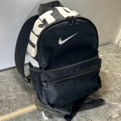 Nike Mini Klein Just Do It Backpack Rucksack Schwarz Reißverschlusstasche Unisex