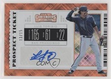 2019 Contenders Draft Picks Prospect Diamond Ticket /15 Luis Toribio Auto u6m