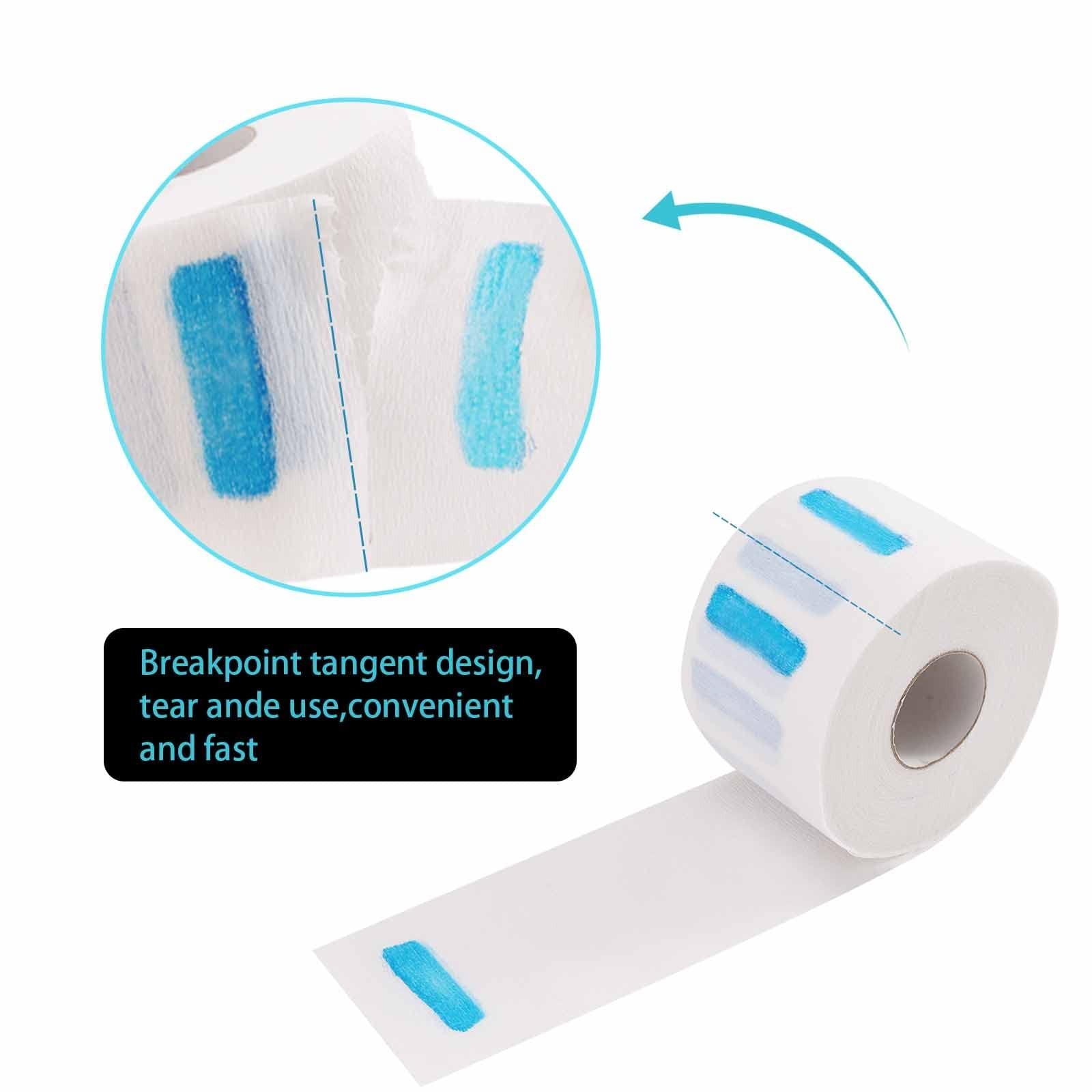 5 Rolls Disposable Neck Strips for Barber Shop,Professional Stretchy Paper Ha...