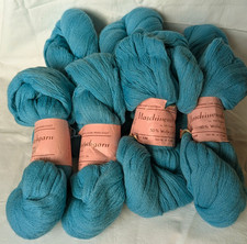 700 g DDR-Maschinenstrickgarn, Wolle f. Stricken, H&auml;keln, Vintage - t&uuml;rkisblau