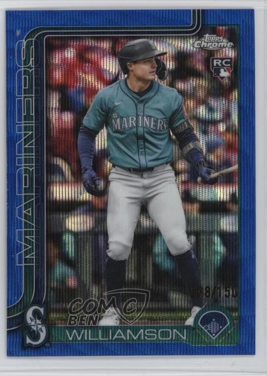 2025 Topps Chrome Update Blue Wave Refractor /150 Ben Williamson #USC168 6m7