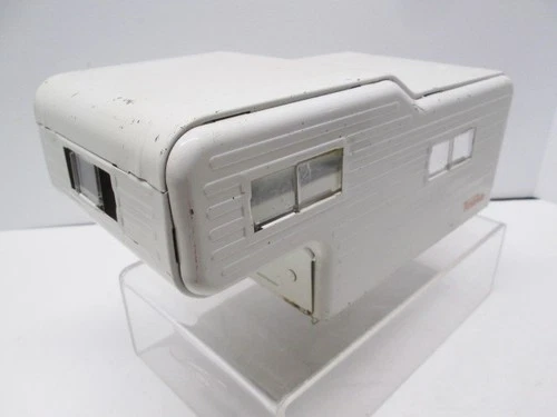 1960's TONKA Pressed Steel WHITE PICK-UP TRUCK CAMPER SHELL with WINDOWS