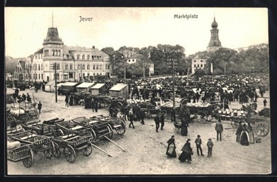 Ansichtskarte Jever, Marktplatz 