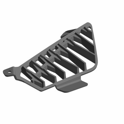Polaris Fasica Grille, Front, Left, Genuine OEM Part 5454587-070, Qty 1