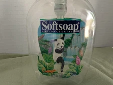 SoftSoap Hand Soap Reusable Pump Dispenser with Panda Inside ~ Panda (Empty)