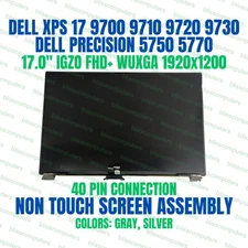 Dell OEM XPS 17 9730 17" FHD+ LCD Display Complete Assembly Silver NT KVMYD