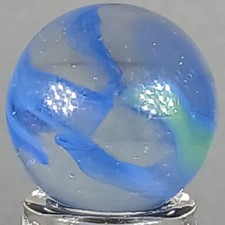 Vintage Vitro Hybrid Cat's Eye Marble .61 Inches Near-Mint Condition