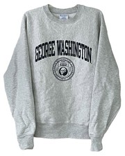 VTG George Washington University Sweatshirt Mens L Champion Reverse Weave