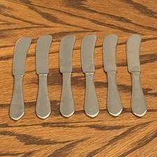 Gorham Meredith 6 Flat Handle Butter Spreader Stainless Flatware 5 3/4”
