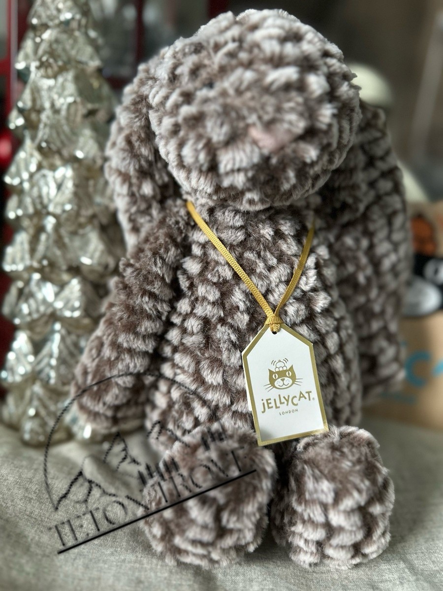 Authentic ❤️ Jellycat Bashful Luxe Bunny Pine Plush, NWT w/ Dust