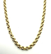 9ct Gold Belcher Chain Yellow Gold 24 Inch Belcher Unisex Gold Chain Hallmarked