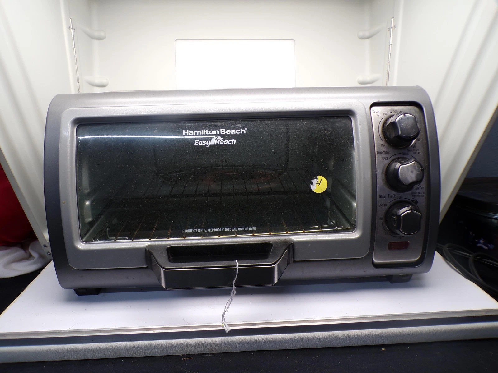 Tested/Works: Hamilton Beach Easy Reach Silver Compact Toaster Convection Oven