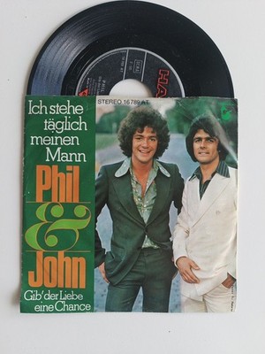 Sehr gut - Single Phil & John    Ich Stehe Täglich Meinen Mann 1976